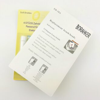 EB-10A EB-17A SB-17A EB-17S EB-18A SB-20A Kids/Rode Haren/4 Kleuren/Gevoelige/3D Wit/Precisie elektrische Tandenborstel Heads 4Pack