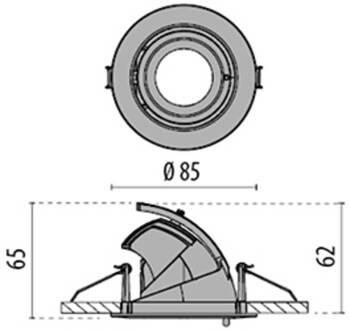 EB431 LED inbouwlamp Flood reflectorlamp wit uw
