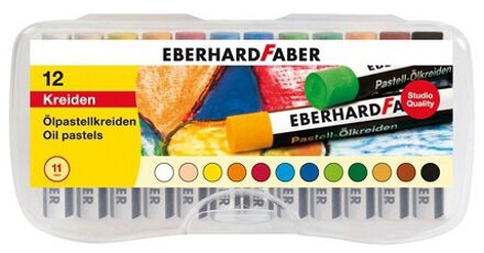 Eberhard Faber 12x oliepastelkrijt Eberhard Faber 11mm Multi