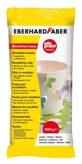 Eberhard Faber Boetseer klei/gips - wit - 1 kilo - zelf hardend - boetseren - knutselen