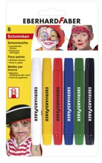 Eberhard Faber schminkstiften Eberhard Faber draaibaar set 6 kleuren op blisterkaart