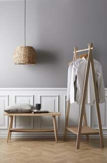 Ebern houten kledingrek whitewash - 92 x 153 cm Bruin
