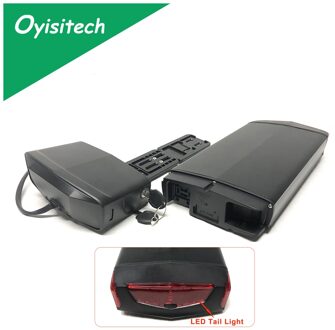 Ebike Accu Case 52 Pcs 18650 Cellen Bagagedrager Frame 36V 48V Elektrische Fiets Batterij Case Onderbuis lege Batterij Doos