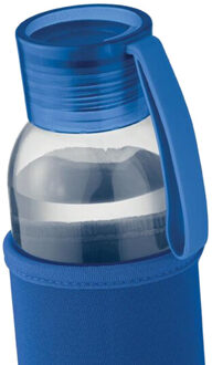 Ebor gerecycled glazen fles van 500 ml Blauw - One size