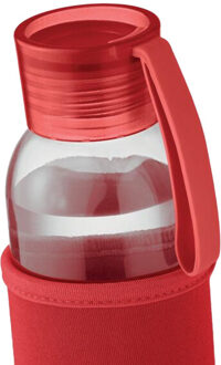 Ebor gerecycled glazen fles van 500 ml - maat One size Rood