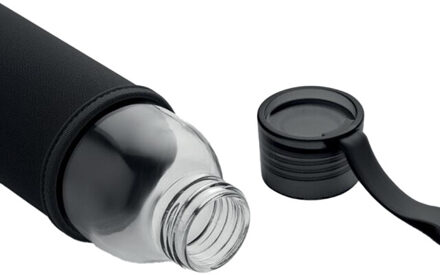 Ebor gerecycled glazen fles van 500 ml - maat One size Zwart