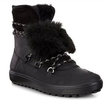 Ecco Dames Veterboots - Zwart - Maat 37