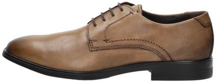 Ecco Melbourne heren veterschoen - Cognac - Maat 45