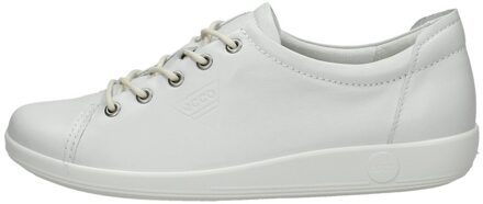 Ecco Soft 2.0 dames sneaker - Wit - Maat 36