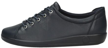 Ecco Soft 2.0 Sneaker Blauw Leer - 36,37,38,39,40,42,43