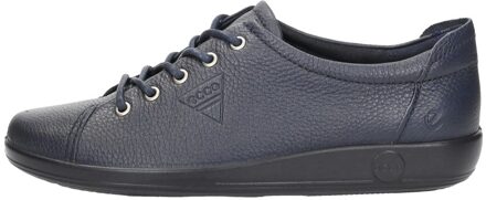Ecco Soft 2.0 Veterschoen Dames Blauw
