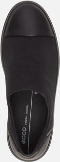 Ecco Soft 7 Wedge Dames Instappers - Zwart - Maat 41