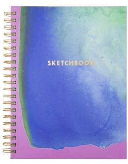Èccolo schetsboek, formaat 21 x 28, blanco mat schetspapier, uitvoering indigo corner