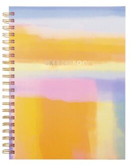 Èccolo schetsboek, formaat 21 x 28, blanco mat schetspapier, uitvoering pastel madras