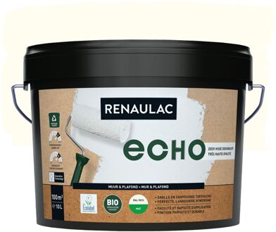 Echo Bio Muurverf - Mat - Ral 9010 - 10l