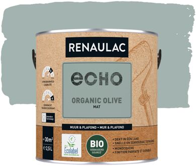 Echo Bio Muurverf - Mat - Saliegroen - 2,5l