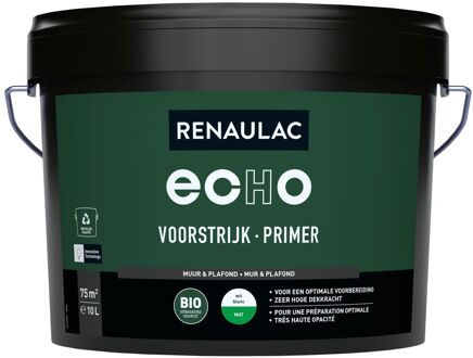 Echo Bio Primer - Muur En Plafond - Mat Wit - 10l