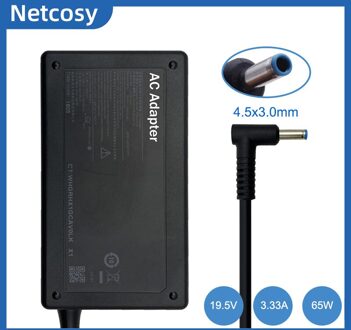 Echt 19.5V 3.33A 65W 4.5X3.0mm Ac Adapter Oplader Vervanging Voor Hp Chromebook 14 Serie 15 Serie Notebook pc