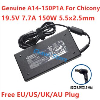 Echt 19.5V 7.7A 150W 5.5X2.5Mm Chicony A14-150P1A ADP-150VB B Ac Adapter Voor Msi GS60 GS70 GE62 GS63VR Laptop Power Charger