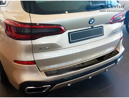 Echt 3D Carbon Achterbumperprotector passend voor BMW X5...