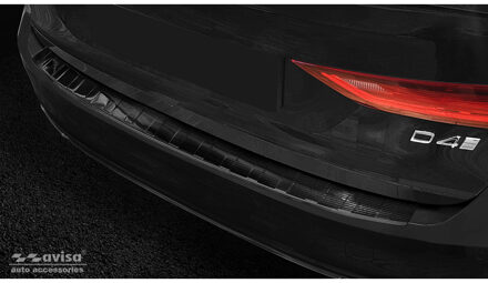 Echt 3D Carbon Achterbumperprotector passend voor Volvo V90...