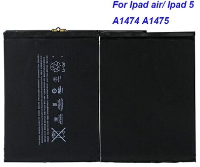 Echt 8827 mAh Interne Vervangende batterij A1474 1475 A1484 voor ipad 5 ipad Air tablet 1484 A1474 1475 reparatie onderdelen batteria