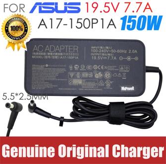 Echt ADP-120ZB Bb ADP-150NB D Charger 19.5V 7.7A 150W Ac Power Adapter Voor Asus A17-150P1A G73SW G71G G74 g72G G73S X73 GL503 zonder AC kabel