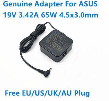 Echt ADP-65GD B 19V 3.42A 65W 4.5X3.0Mm ADP-65W Een Ac Adapter Voor Asus Pro 0551/451LBU400V PU500C Laptop Voeding
