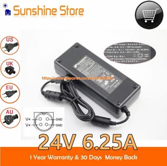 Echt Fsp FSP150-AAAN1 Ac Adapter 24V 6.25A 150W Voeding Voor Cwt CAT120241 Voor Welltronics WTS-2405S WTS-2405W