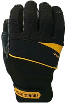 Echt Hoogste Extra Duurzaam Punctie Weerstand Antislip Werkhandschoenen (Kleine/M/L/Xl/Xxl/Xxxl, zwart)