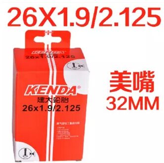 Echt Kenda Fiets Binnenband 26 "27" 700C Binnenband 26X1.9-2.1 32L