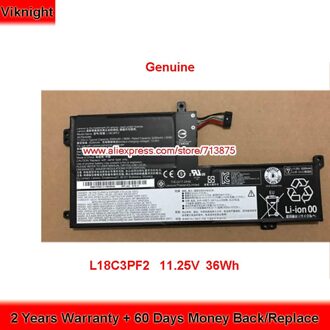 Echt L18C3PF2 Batterij Voor Lenovo Ideapad L340 L340-15IWL L340-17API L340-17IWL 11.25V 36Wh