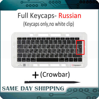 Echt voor Macbook Air Retina 13 "13.3" A1932 Russische Rusland RU Toetsenbord Toetsen Key Cap Keycaps Vervangen MRE82 EMC 3184 Late