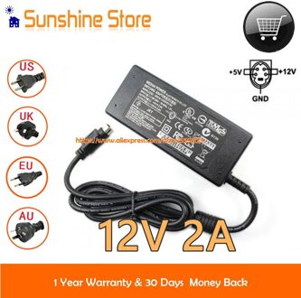 Echt Weihai Power SW34-1202A02-S4 Ac Adapter 12V 2.0A 24W Ac Dc Adapter Computer Lader Laptop Voeding