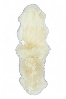 Echte schapenvacht crème dubbel natuurlijk zijdezacht echt wollen tapijt Beige