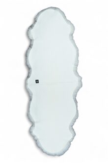 Echte schapenvacht ivoor dubbel natuurlijk pluizig zijdezacht echt wollen tapijt Wit