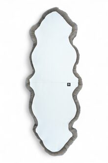 Echte schapenvacht paddenstoel dubbel natuurlijk pluizig zijdezacht echt wollen tapijt Taupe