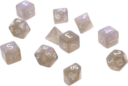 Eclipse 11 Dice Set: Smoke Grey Dobbelstenen