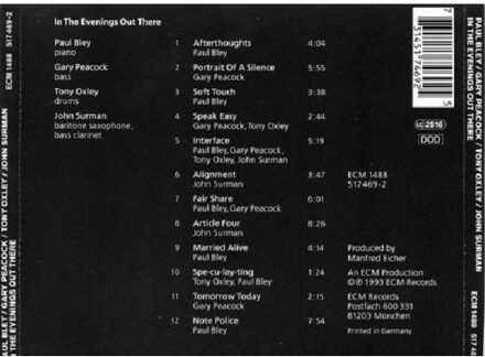 ECM In The Evenings Out There - Paul Bley