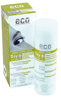 Eco Cosmetics Getinte Bio Dagcrème factor 15