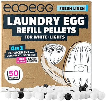 eco egg Laundry Egg Refill Pellets Fresh Linen - Voor witte en licht gekleurde was 1ST