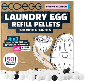 eco egg Wasbal Refill Pellets 50wasbeurten Witte en Lichte Was - S...