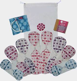 Eco Femme First Period Kit - bio katoen - GOTS (kleur: Naturel - wit)