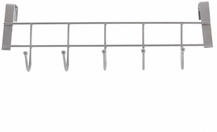 Eco-Friendly Silver Metal Over Door Home Bathroom Kitchen Coat Hook Hanger Towel Hanger Robe Hook Wall Mounted Hooks & Rails