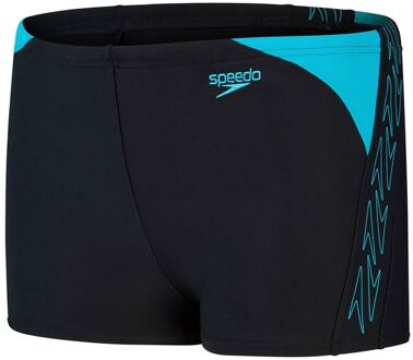 ECO Hyper Boom Logo Splice Zwemboxer Jongens zwart - blauw - 128