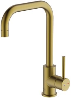 Eco Keukenmengkraan Fonti Geborsteld Messing