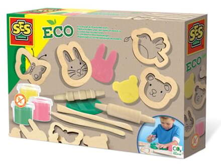 Eco klei met houten tools Multikleur