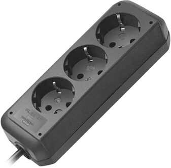 Eco-Line Stekkerdoos 3x Zwart