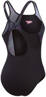 Eco+ H-Boom Splice Muscleback Badpak Dames M/38 Zwart dessin