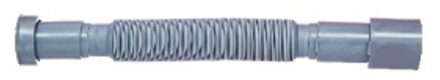 ECO-SAVE kunststof aansluitbuis, grijs, 1 1/2"IG x 40/50 mm, flexibel 370-830 mm - 98836949